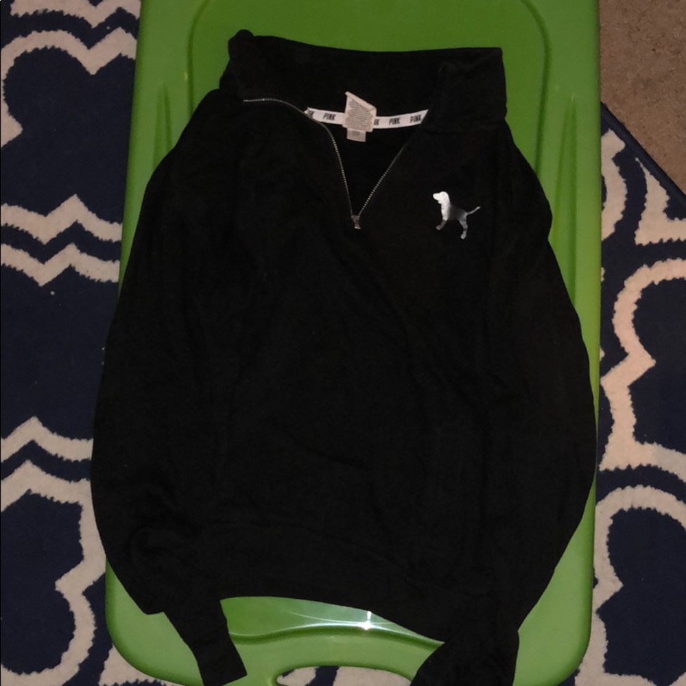PINK quarter zip pullover